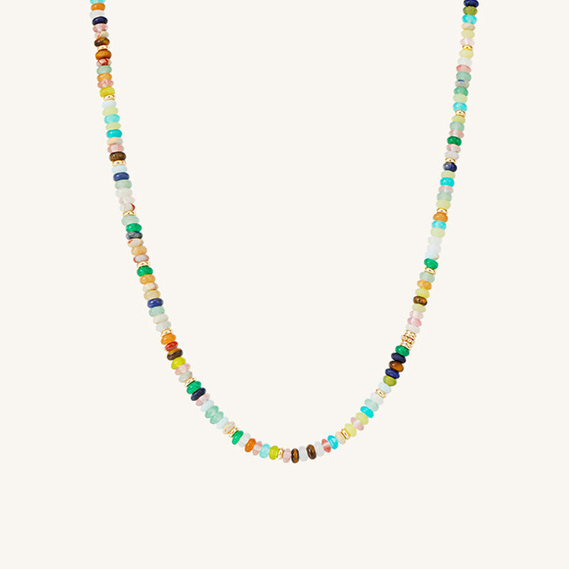 Rainbow Dopamine Bead Necklace