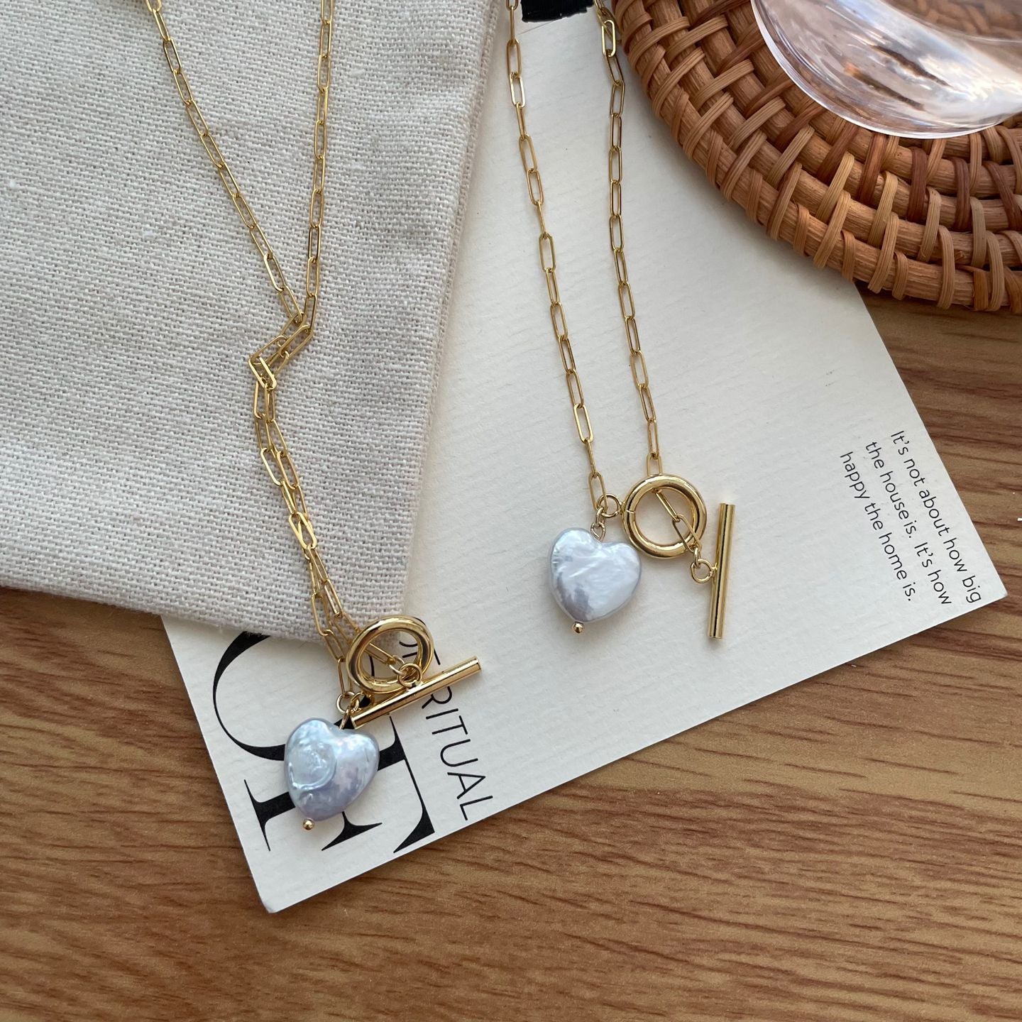 Heart Baroque Square Chain