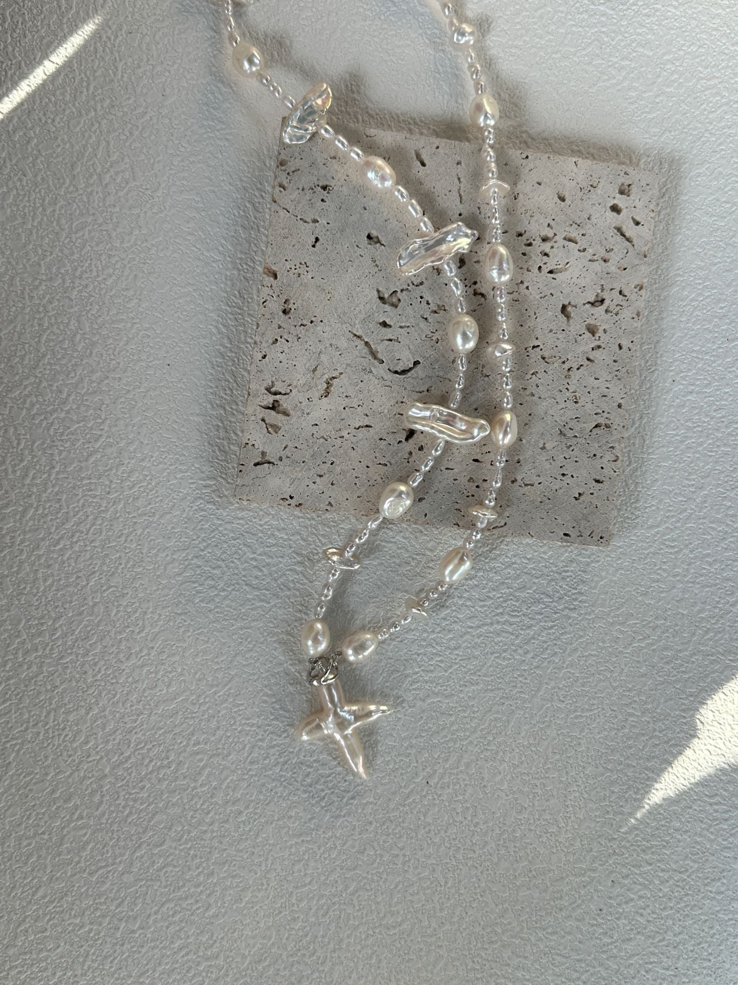 Long Cross Pendant Necklace