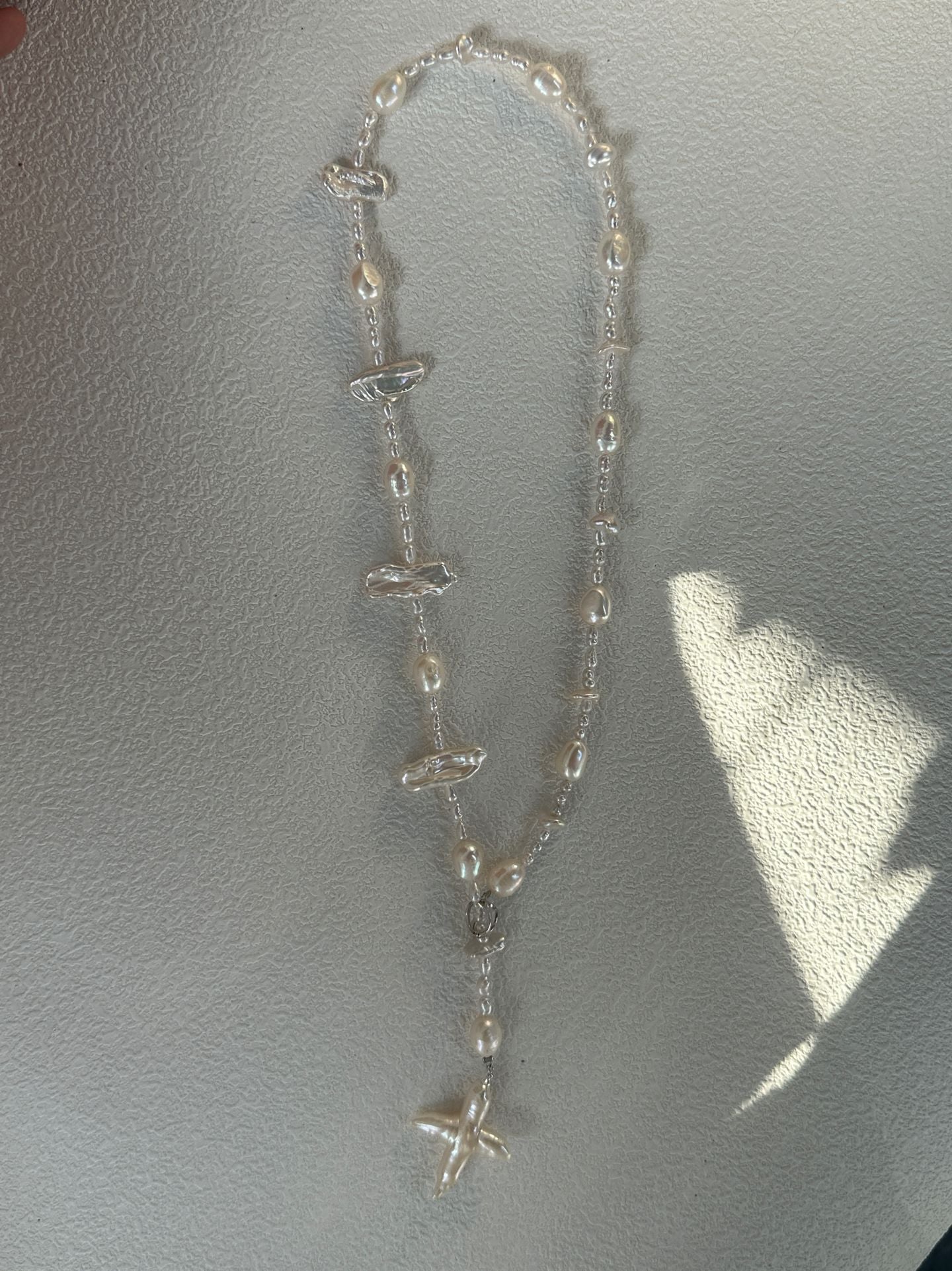 Long Cross Pendant Necklace