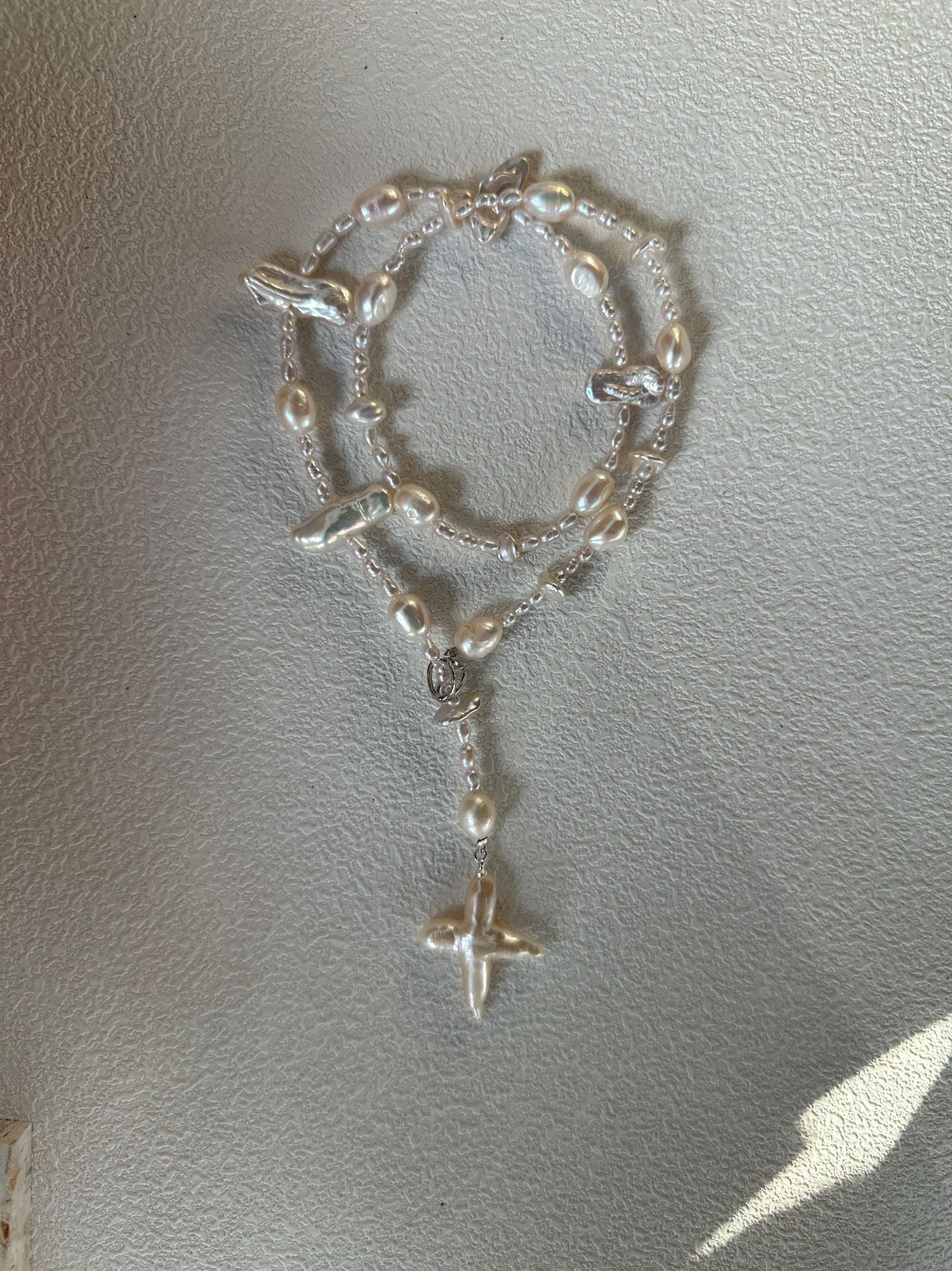 Long Cross Pendant Necklace