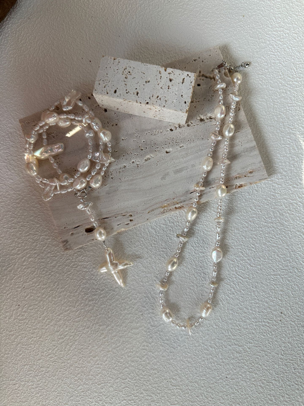 Long Cross Pendant Necklace
