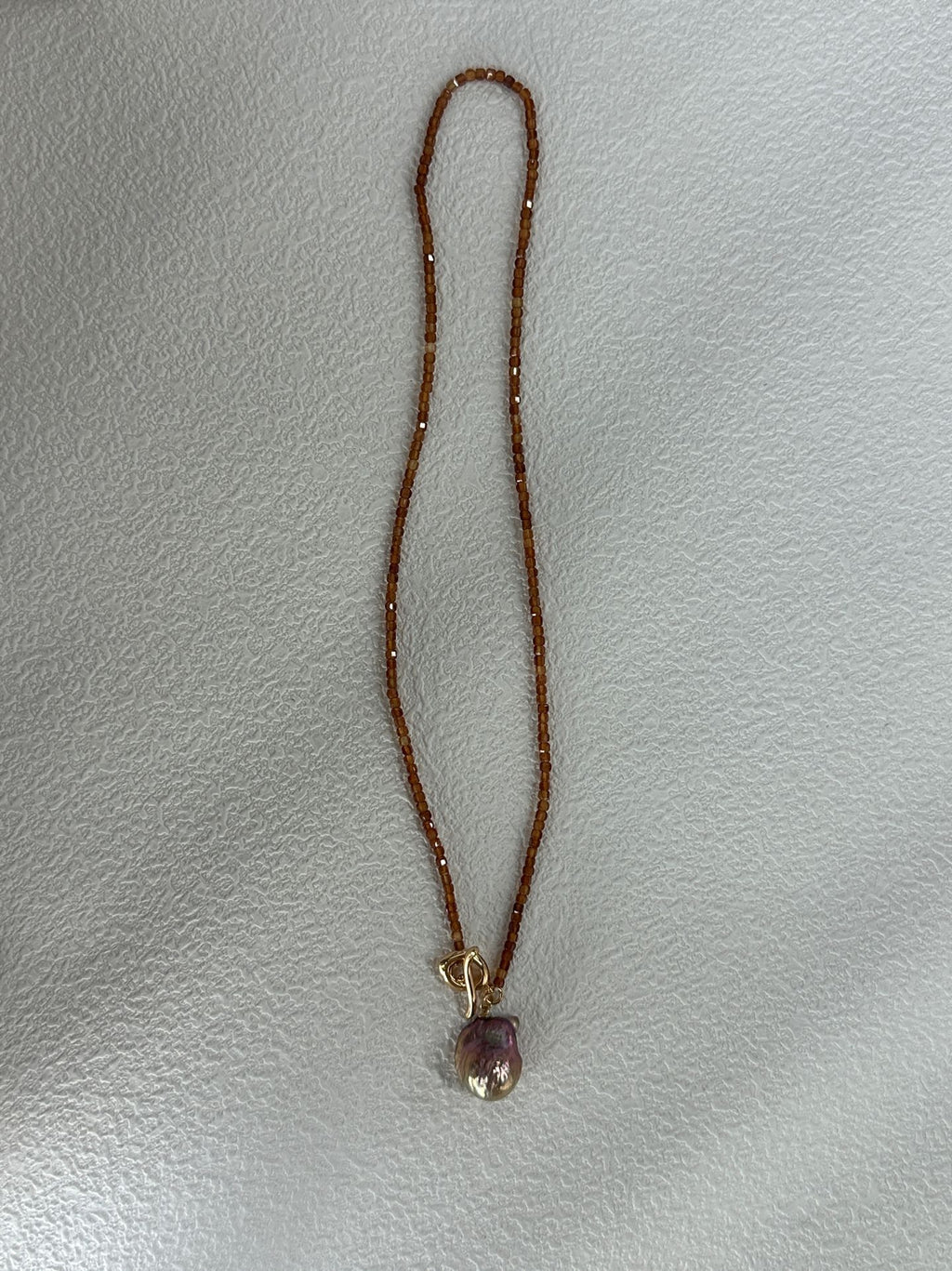 Rhodolite Rainbow Mini Bar Necklace