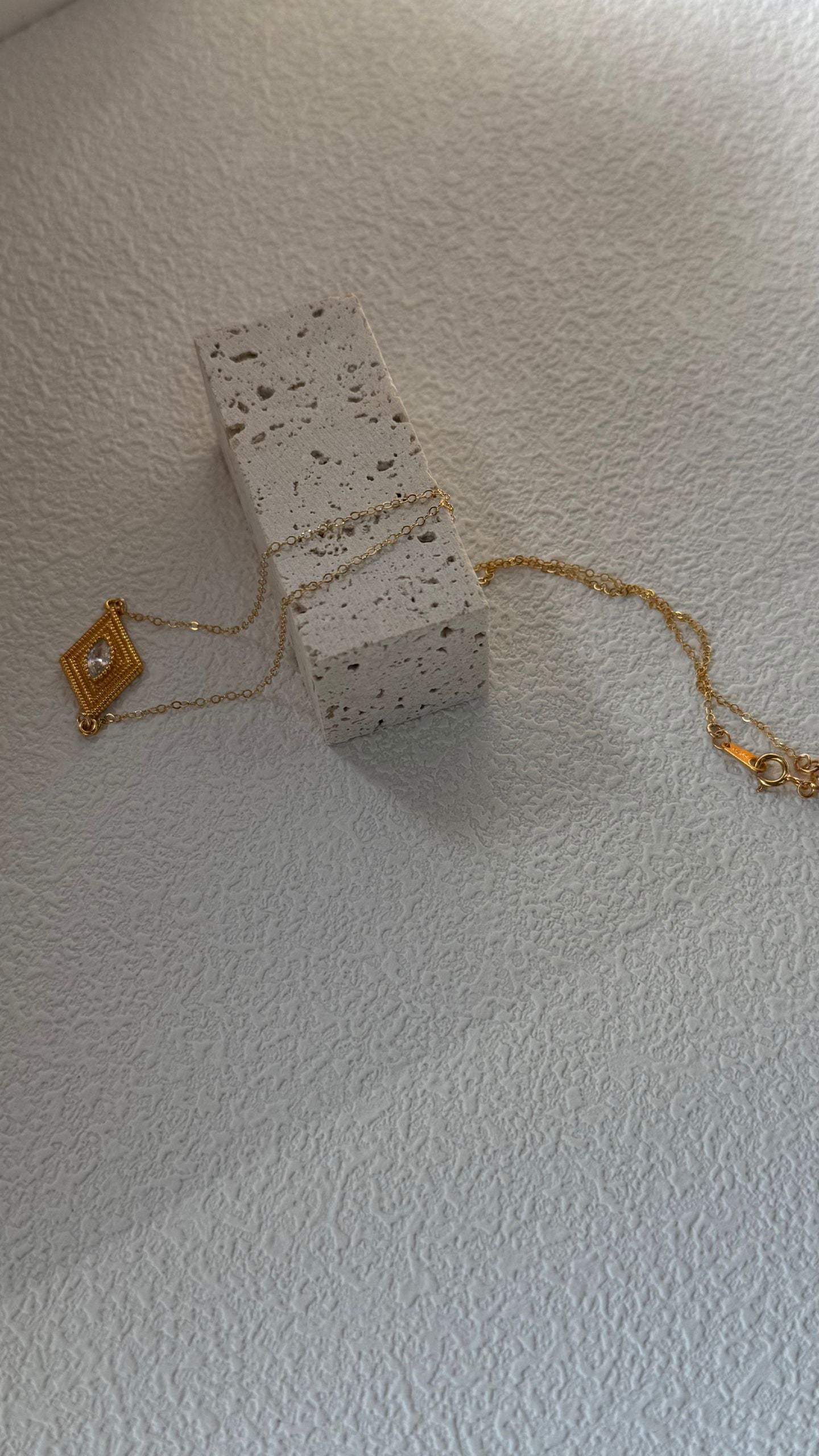 Greek Evil Eye Pearl Chain Necklace