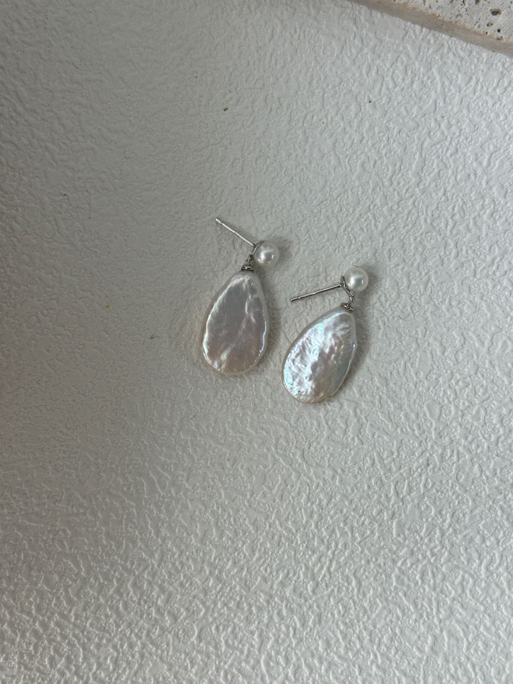 Large Teardrop Stud Earrings