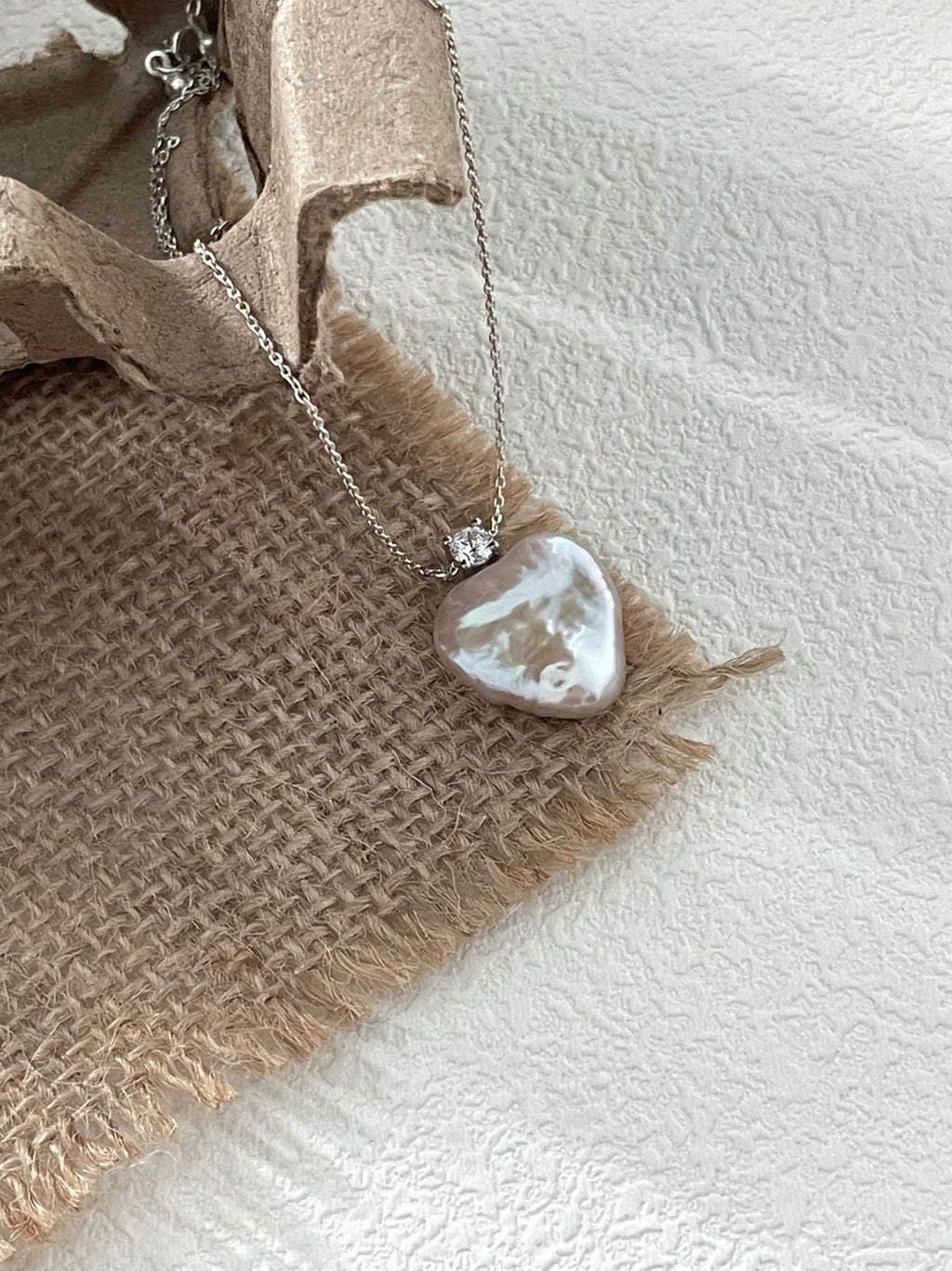 Sparkling Heart Baroque Necklace