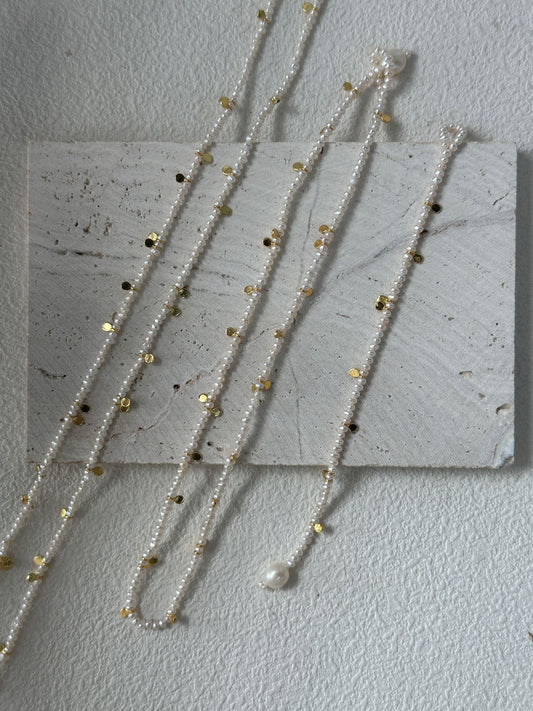 Double Layer Gold Long Chain