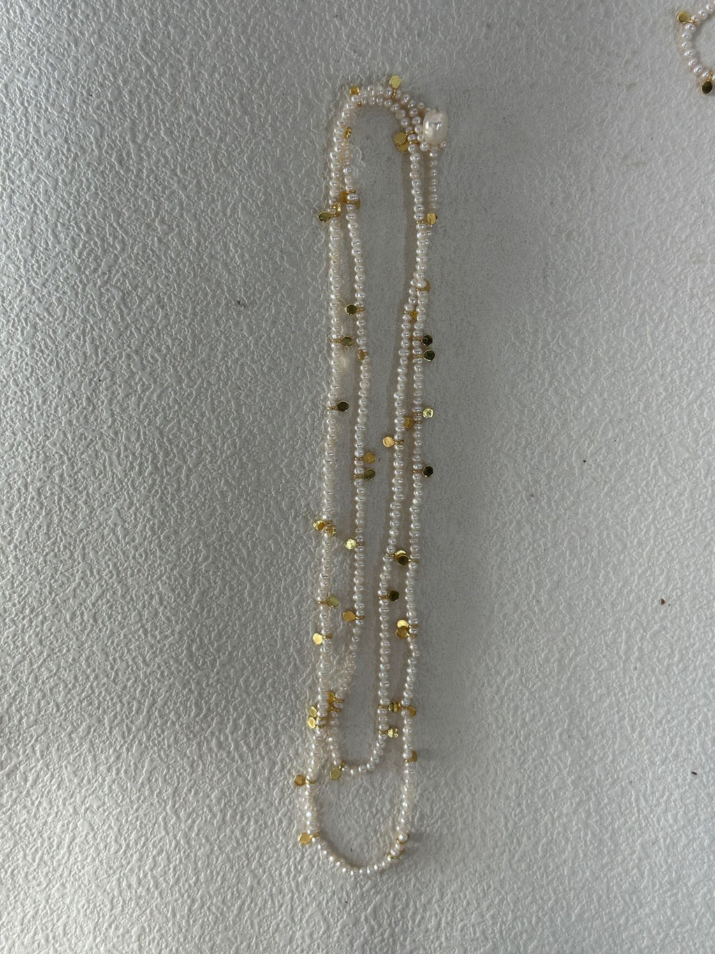 Double Layer Gold Long Chain