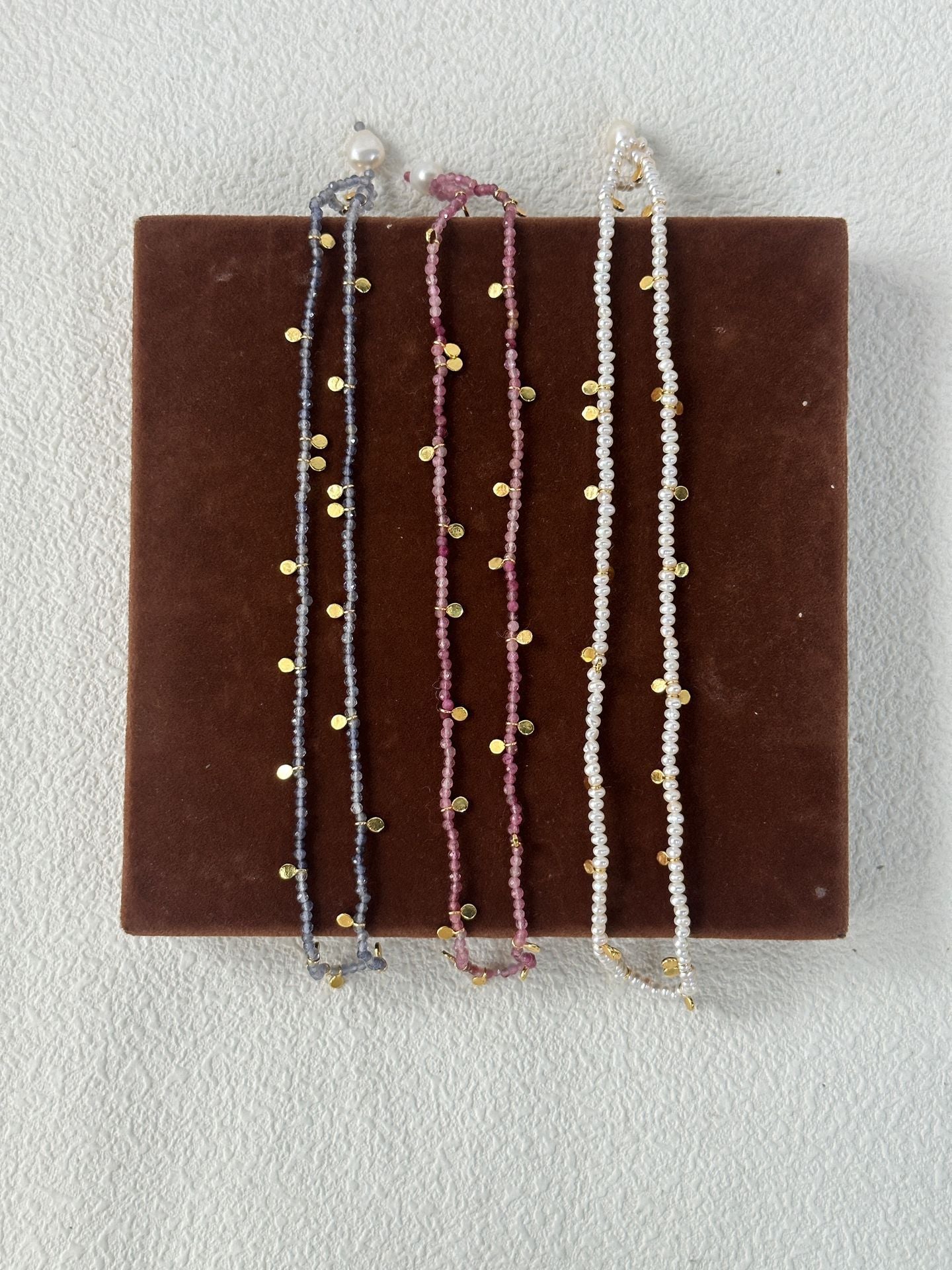 Pink Tourmaline Single Layer Necklace