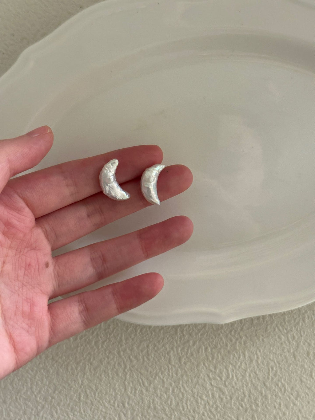 Moon Stud Earrings