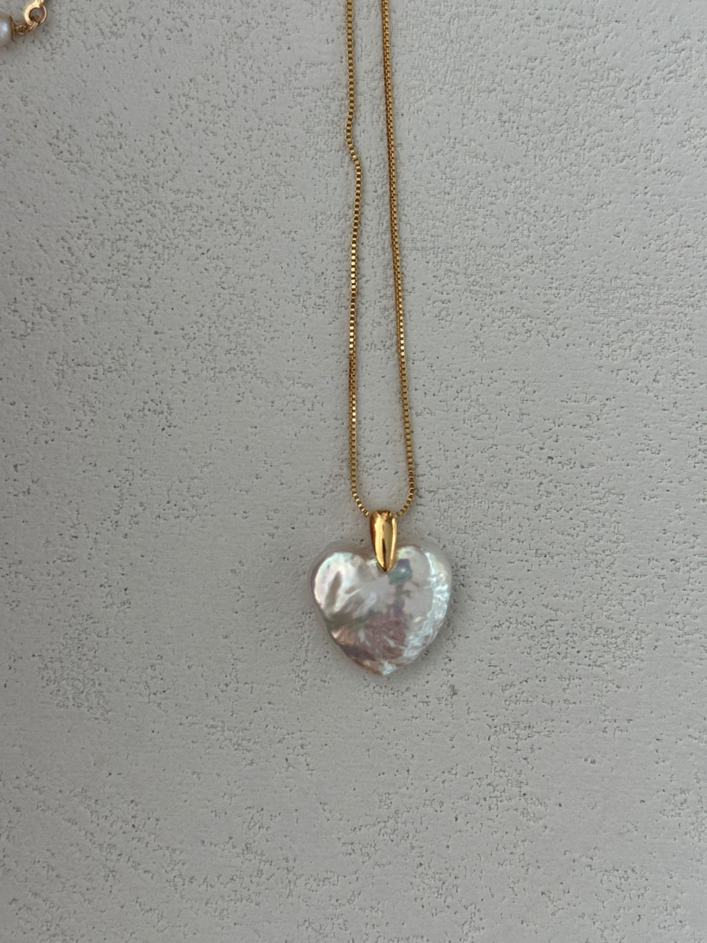 Gold Chain Large Heart Necklace