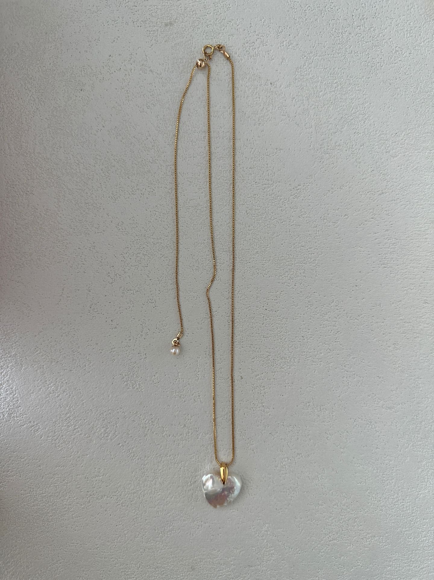 Gold Chain Large Heart Necklace