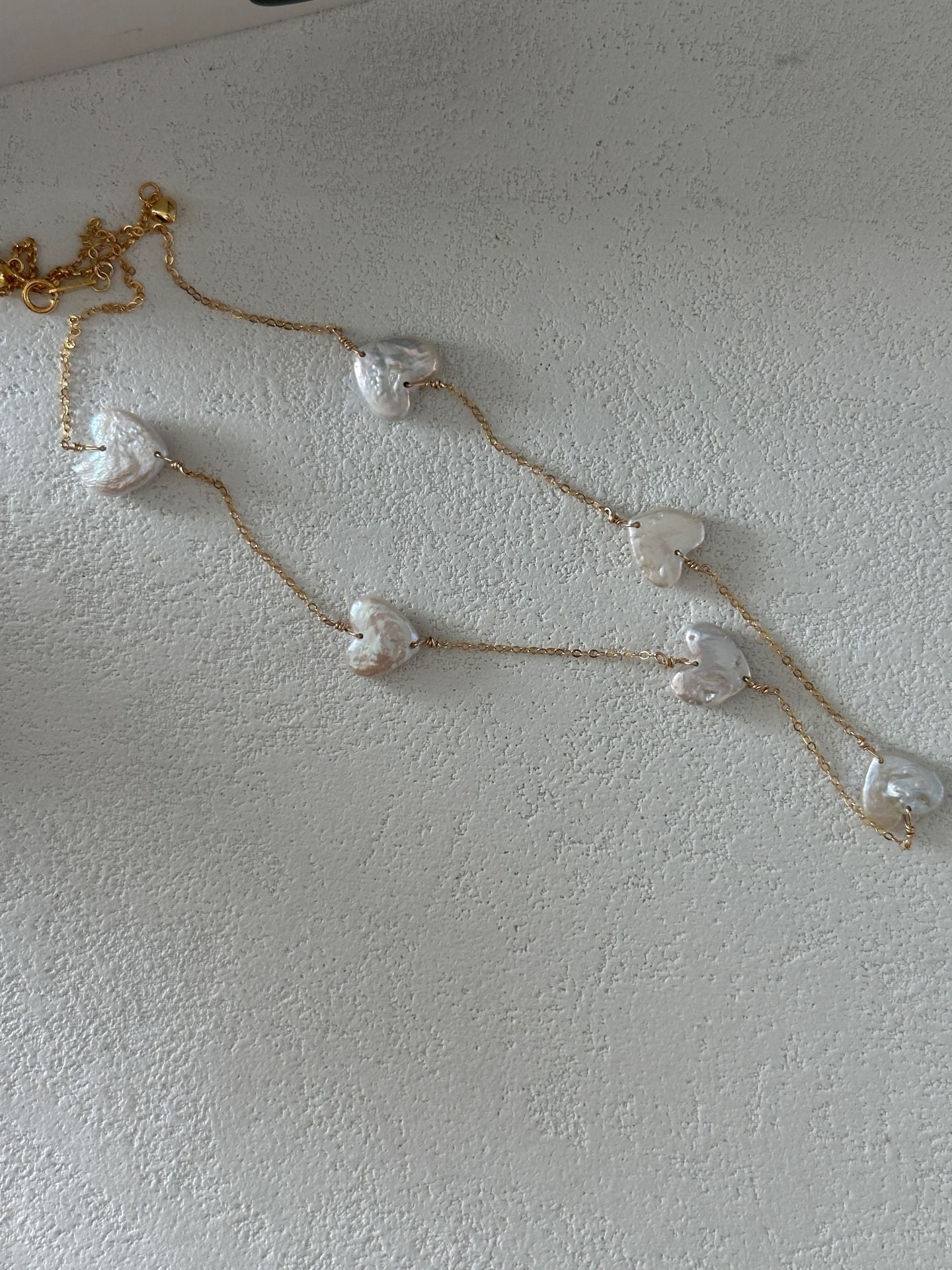Tiny Heart Strand Necklace