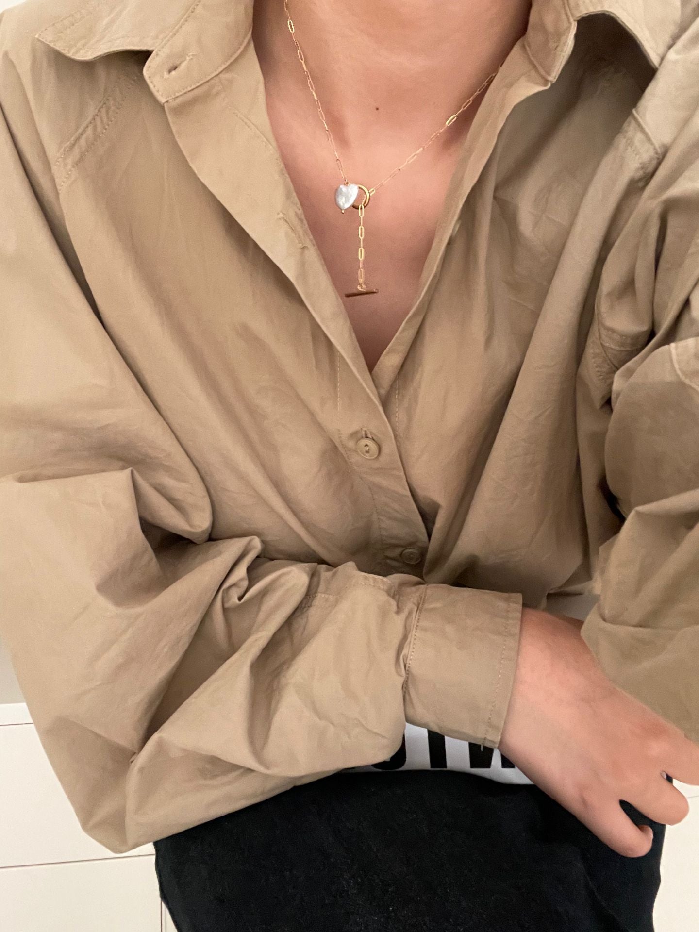 Heart Baroque Square Chain