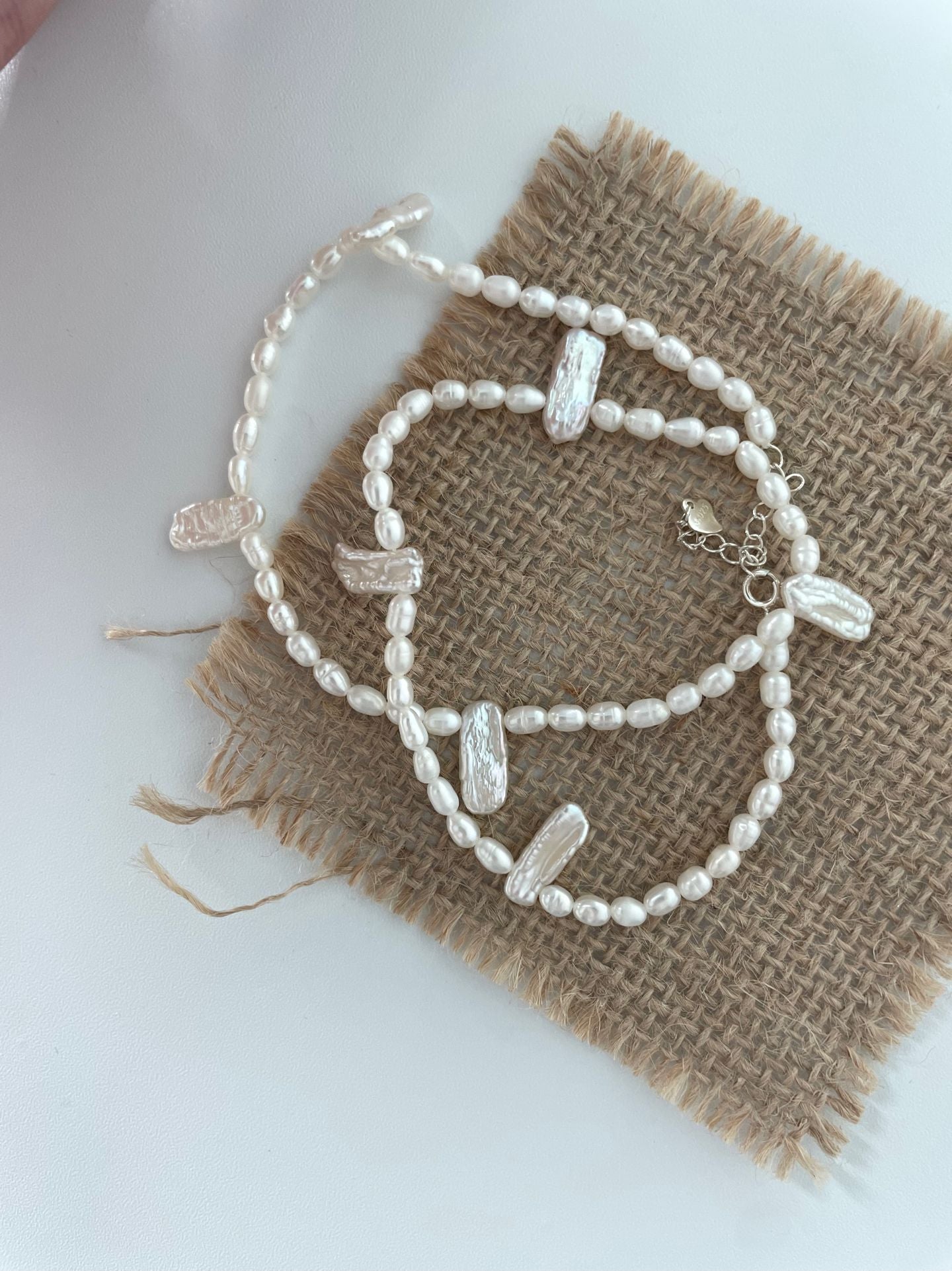 Lace Baroque Pearl Necklace