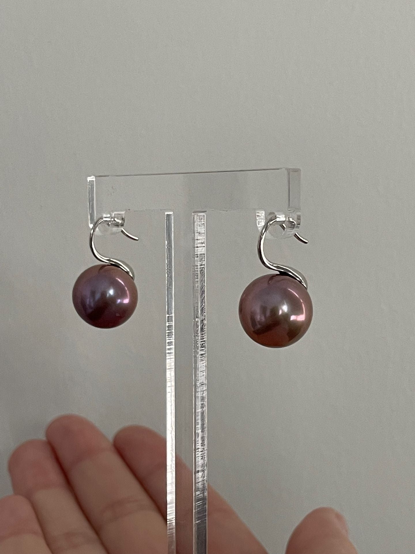 Purple Edison Pearl Strand Necklace