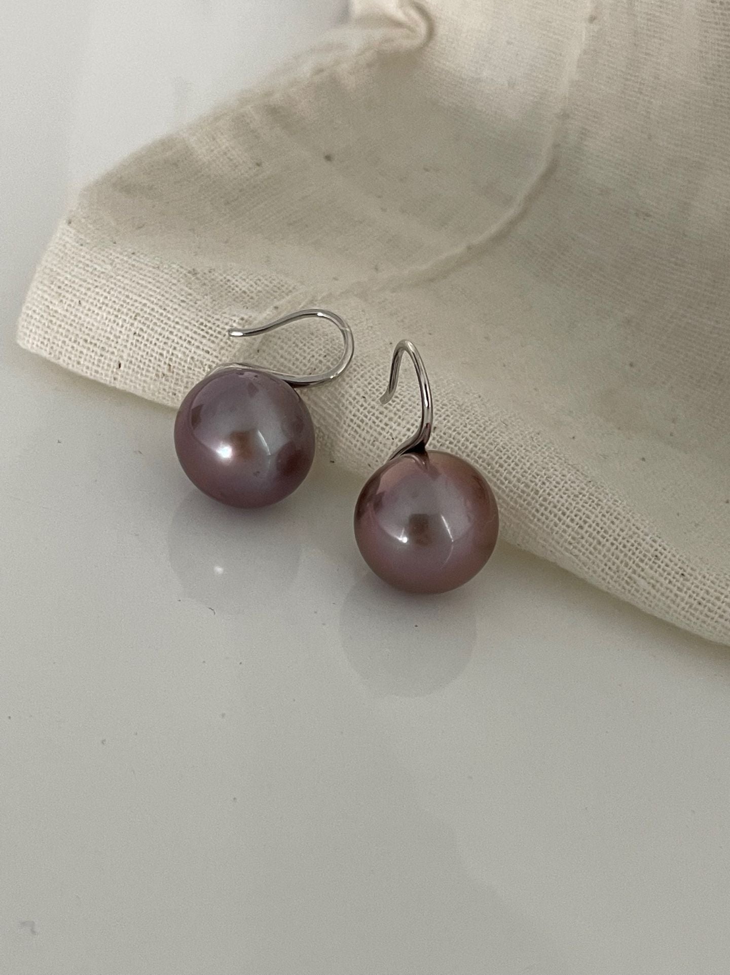 Purple Edison Pearl Strand Necklace