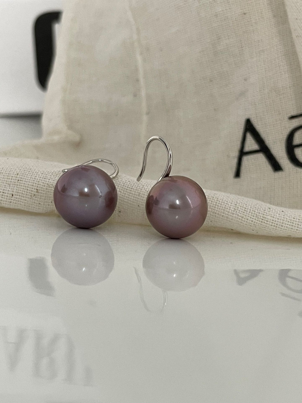 Purple Edison Pearl Strand Necklace