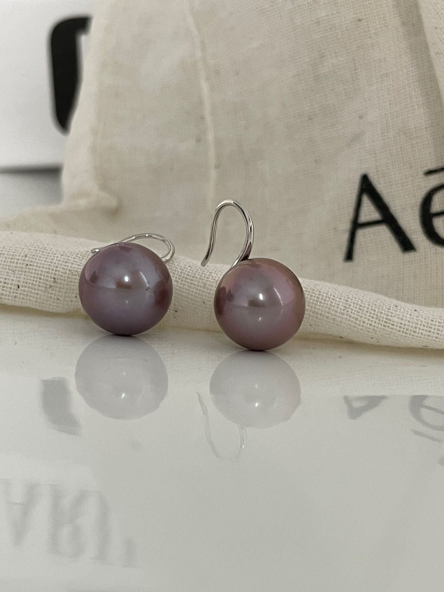 Purple Edison Pearl Strand Necklace