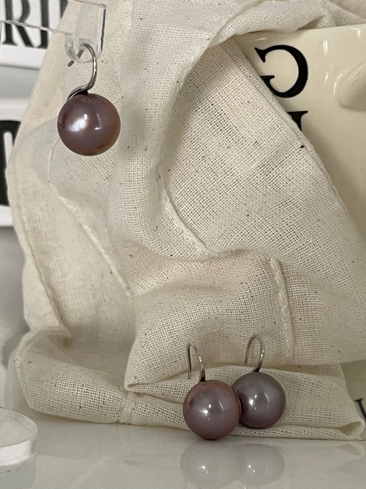 Purple Edison Pearl Strand Necklace