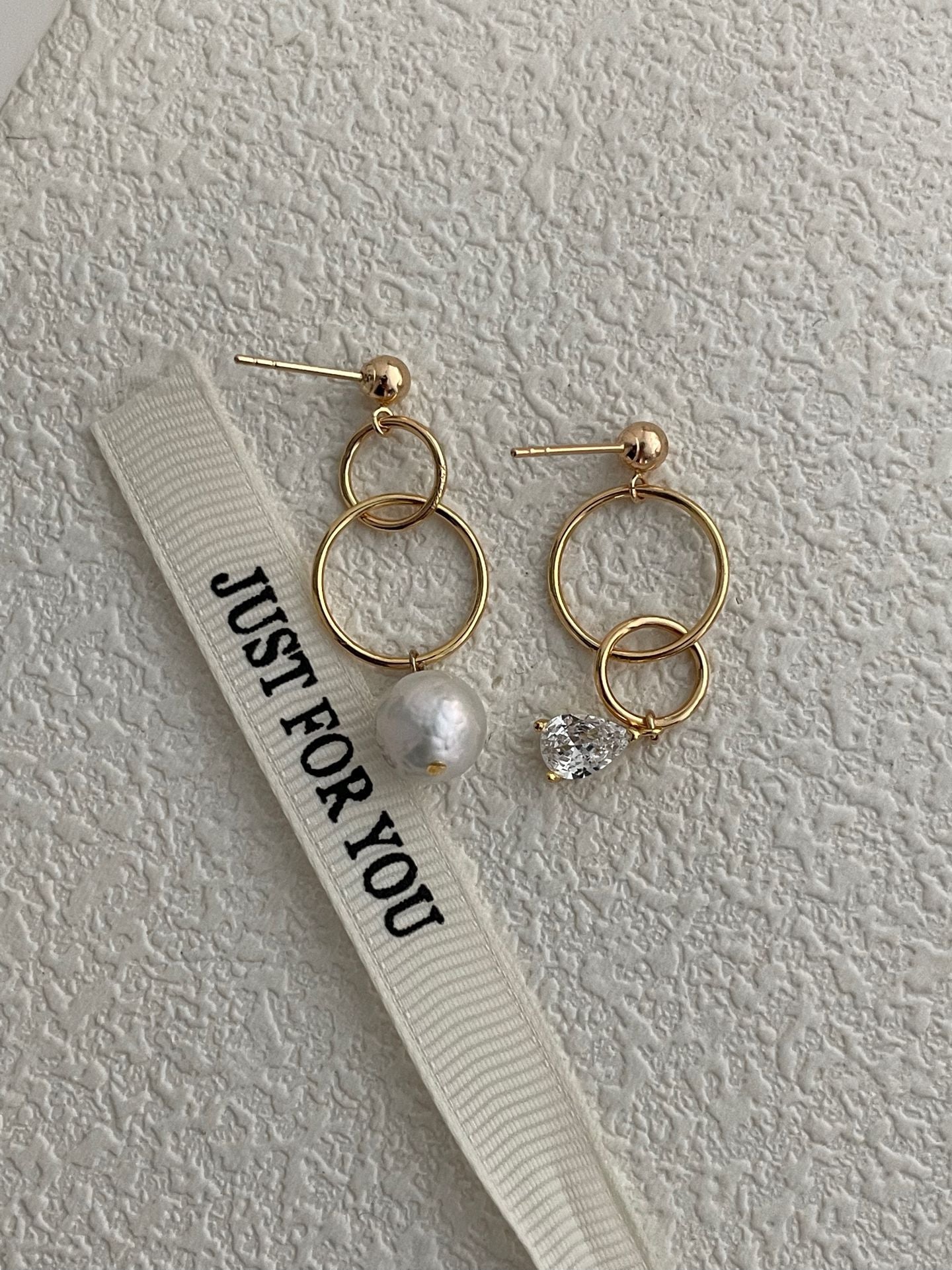 Galaxy Pearl Earrings A/B Version - Cosmic Baroque Pearl Studs