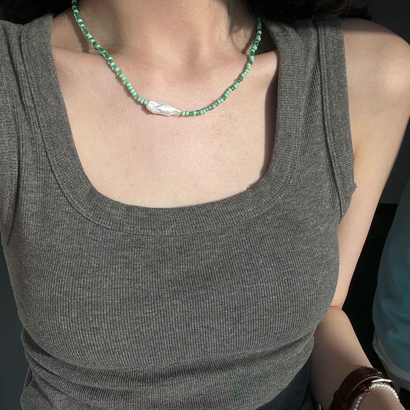Colorful Baroque Pearl Necklace