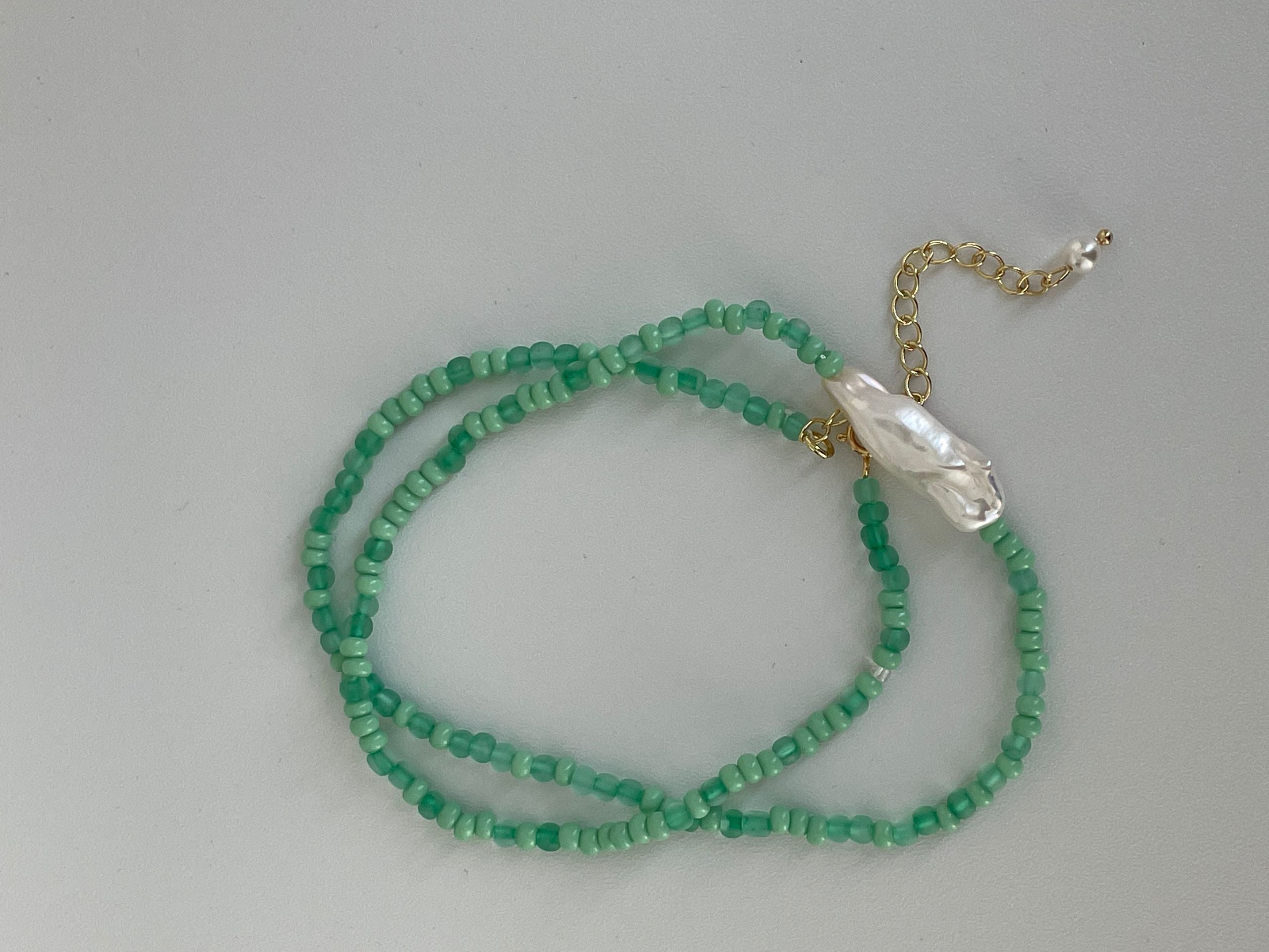 Colorful Baroque Pearl Necklace
