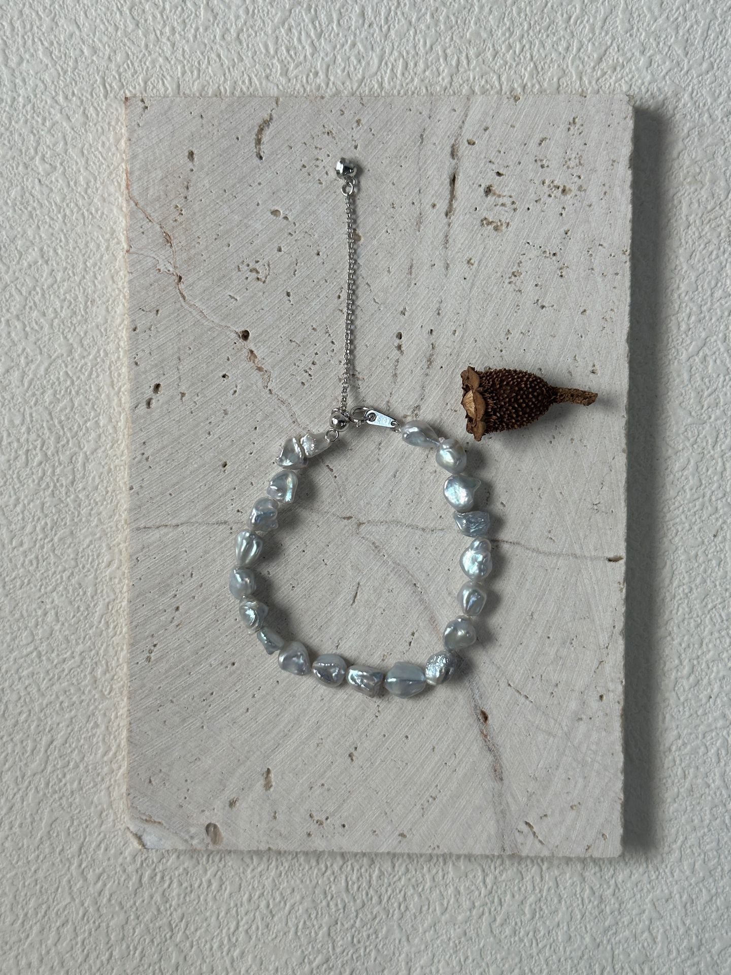 Blue Blood Crushed Silver Bracelet