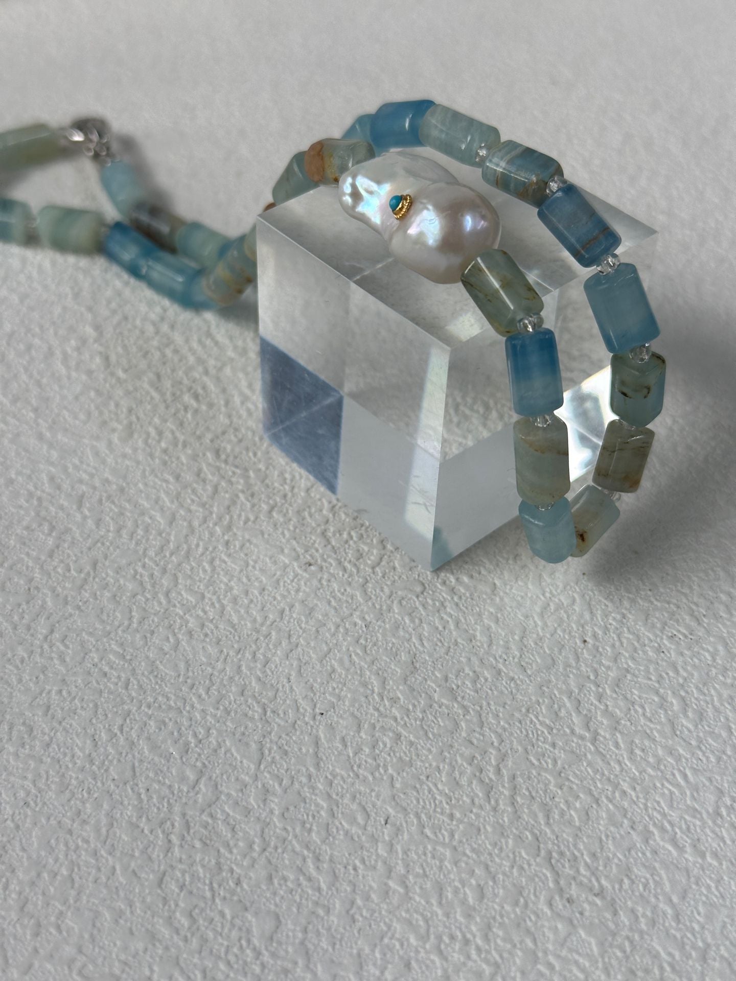 Large Blue Turquoise Statement Necklace
