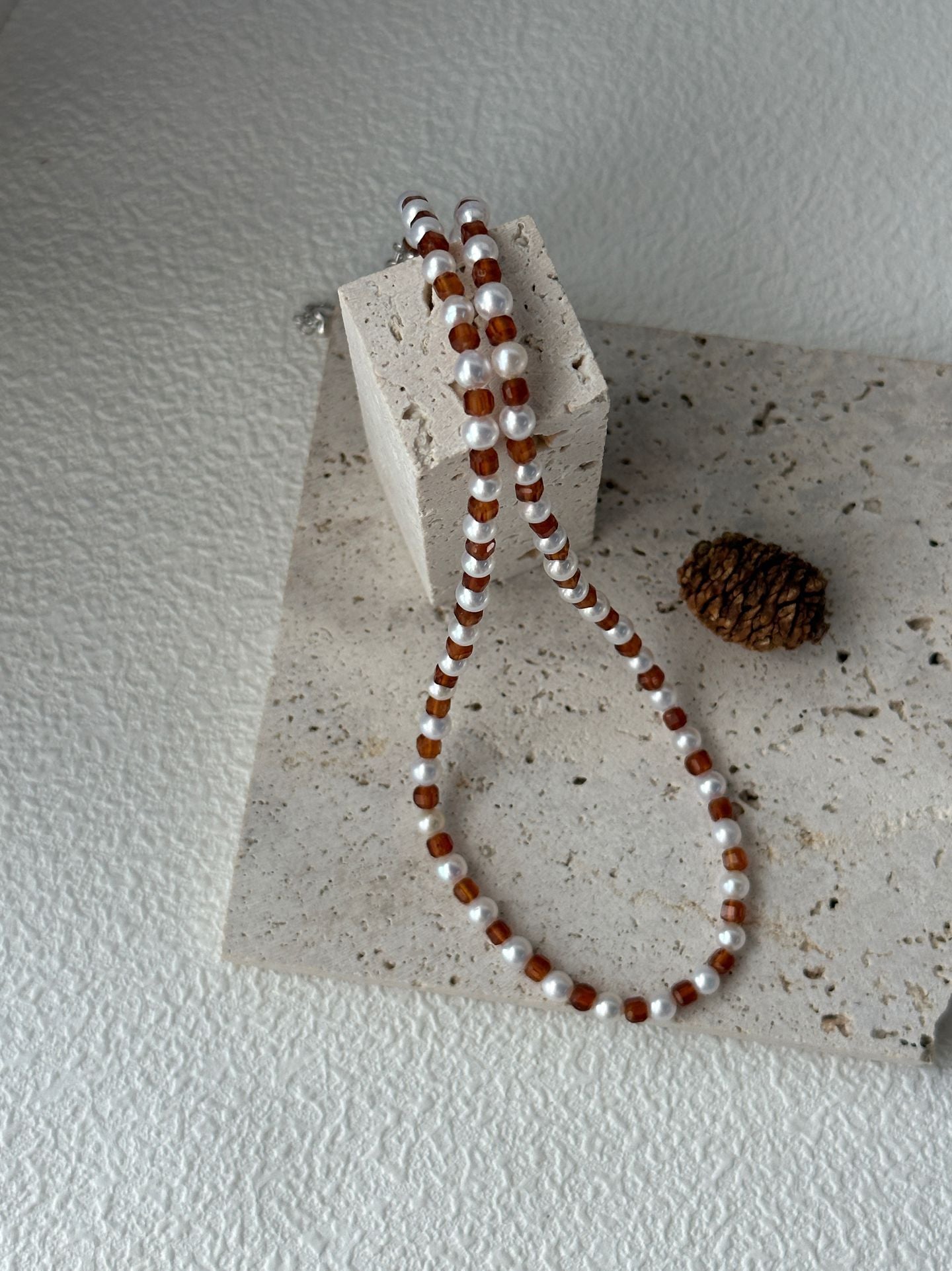 Pomegranate Pearl Necklace