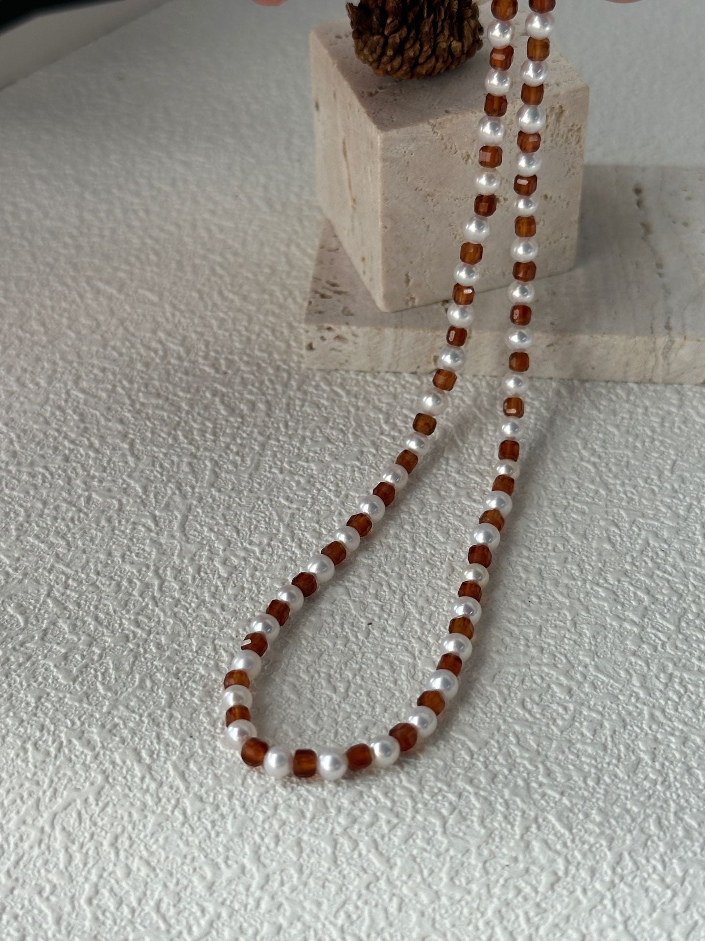 Pomegranate Pearl Necklace