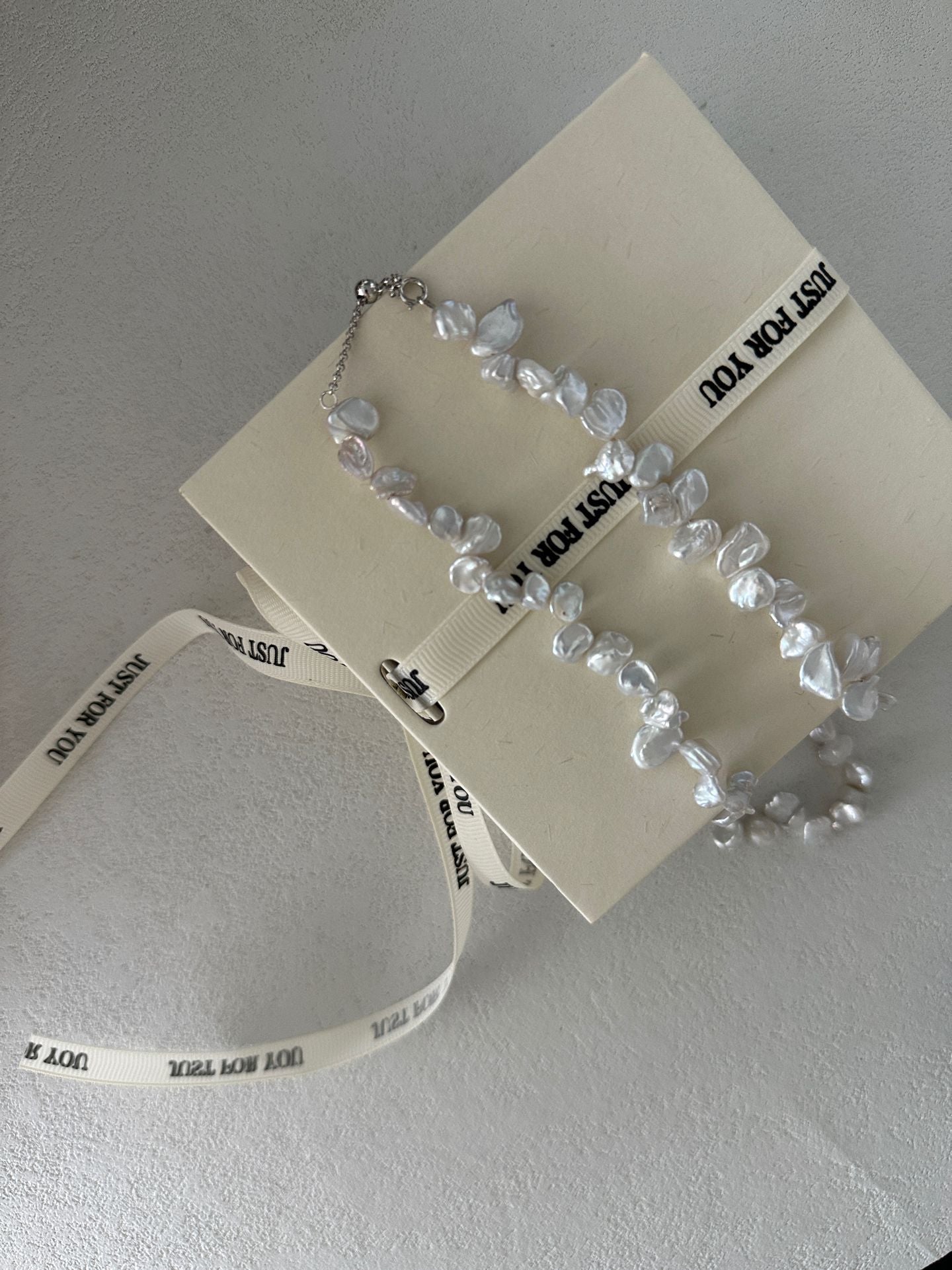 Keshi Pearl Necklace - Natural Seed Pearl Strand Necklace
