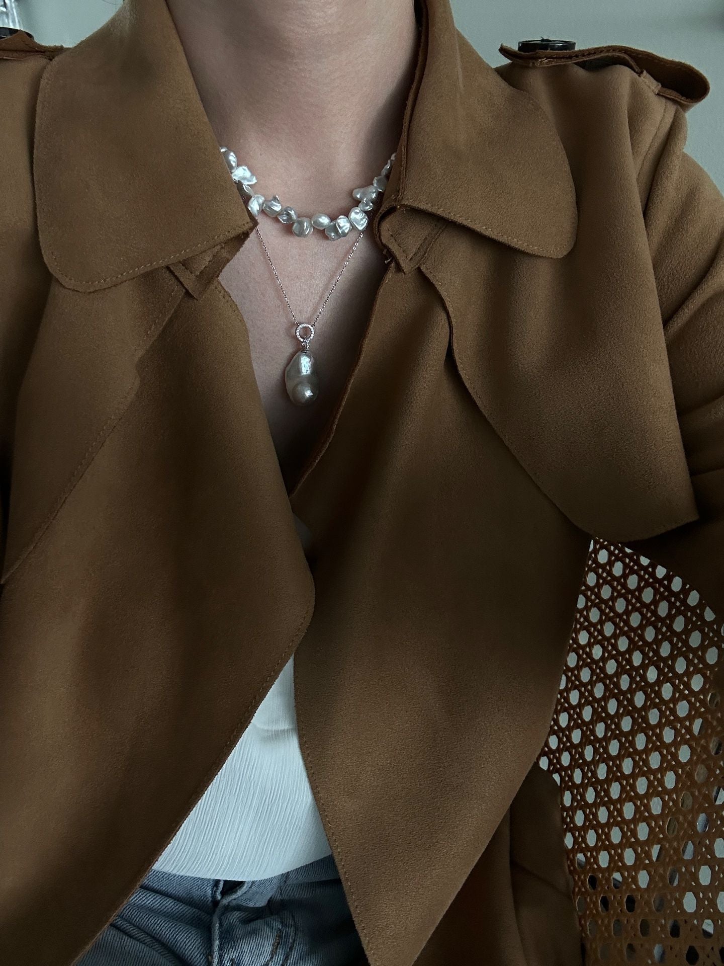 Keshi Pearl Necklace