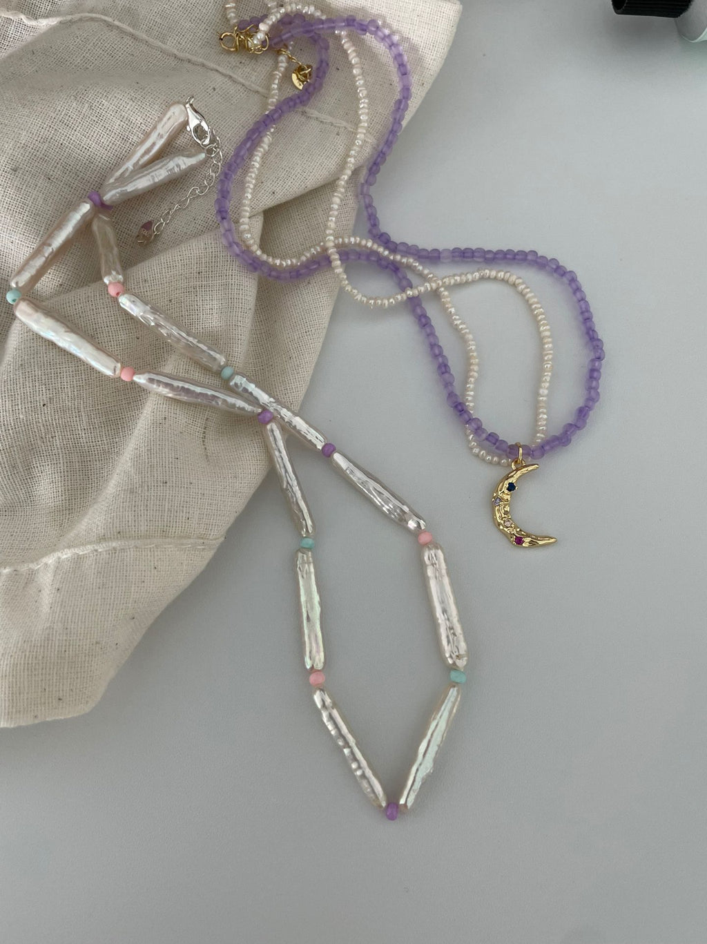 Moon Double Layer Necklace