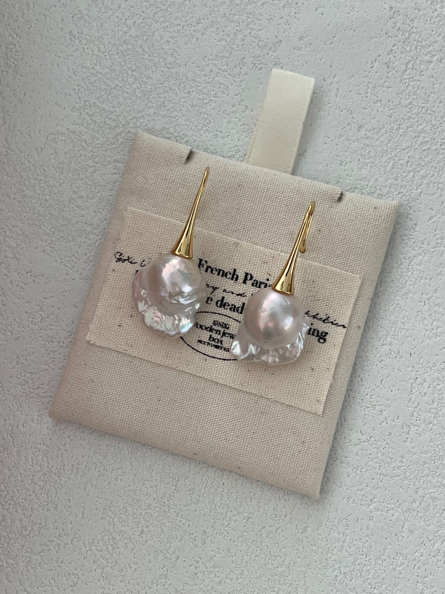 High Baroque Pearl Earrings - Premium Irregular Pearl Statement Earrings