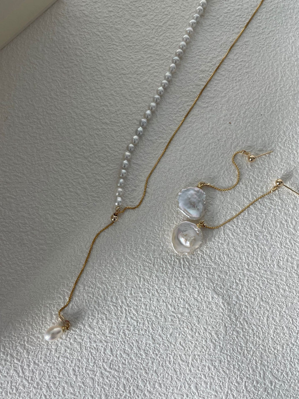 Petal Long-Chain Earrings